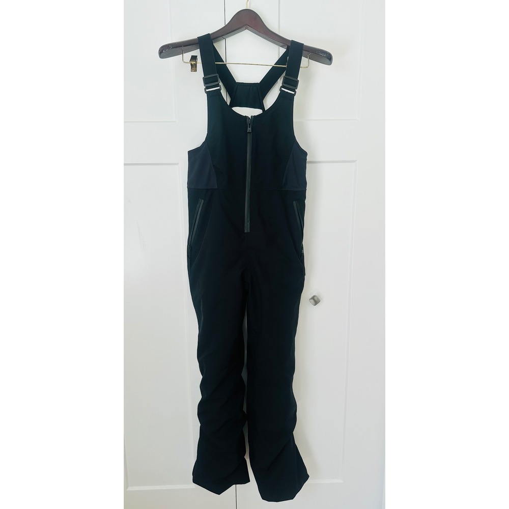 All in Motion Womens Black Waterproof Insulated Snow Bib Overalls Size S